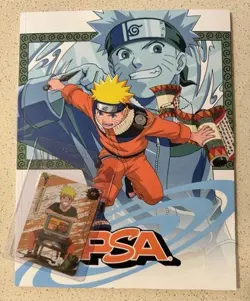 NARUTO PSA MAGAZINE DECEMBER 2025 + KAYOU EXCLUSIVE NARUTO UZUMAKI PROMO CARD - Image 1