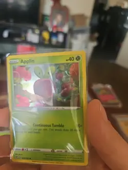 Pokemon Applin 020/192 Cosmos Holo HD Galaxy Swirl (B) - Image 1