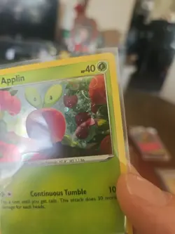 Pokemon Applin 020/192 Cosmos Holo HD Galaxy Swirl (B) - Image 3