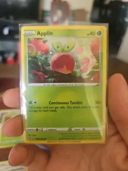 Pokemon Applin 020/192 Cosmos Holo HD Galaxy Swirl (B) - Image 4