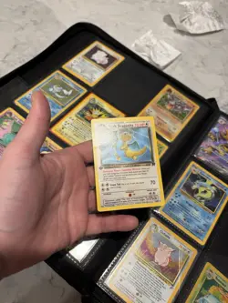 1st Edition Dark Dragonite 22/82 Team Rocket Pokemon Card Rare HP Crease - Image 5