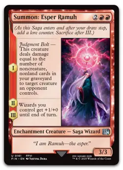 Summon: Esper Ramuh #161 (NM) Final Fantasy FIN Magic MTG - Image 1