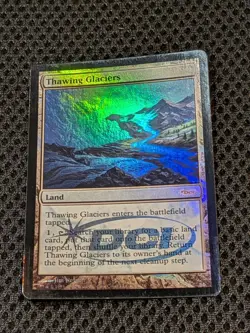 MTG Magic The Gathering Thawing Glaciers Judge Promo - Very Good, Slight Wear - Image 3