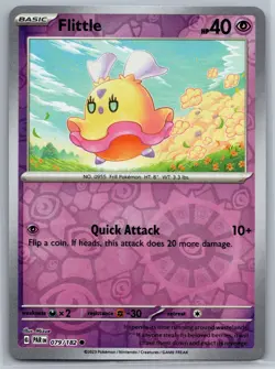 NM Flittle 079/182 Reverse Holo Paradox Rift Pokemon 2023 - Image 1