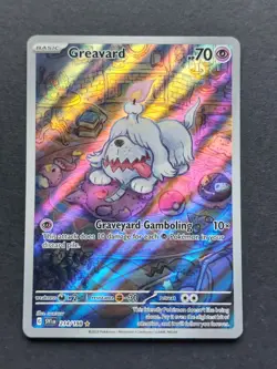 Pokemon - Greavard 214/198 - Scarlet Violet Base - Illustration Rare - NM - Image 1