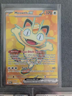 Pokemon Perfect Order Meowth Ex 107 Ultra Rare & 2 Meowth Ex 062 Double Rare NM - Image 2