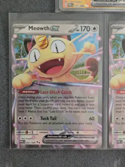 Pokemon Perfect Order Meowth Ex 107 Ultra Rare & 2 Meowth Ex 062 Double Rare NM - Image 3