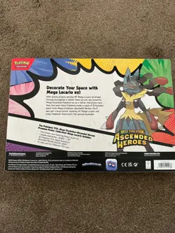 Pokemon Ascended Heroes: Mega Lucario Premium Poster Collection - Tear In Box - Image 2