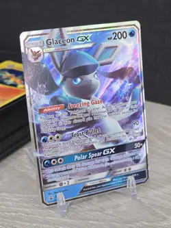 Pokemon Card Glaceon GX - SM147 Holo Black Star Promo Sun & Moon 2018 Full Art - Image 1