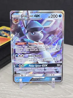 Pokemon Card Glaceon GX - SM147 Holo Black Star Promo Sun & Moon 2018 Full Art - Image 3