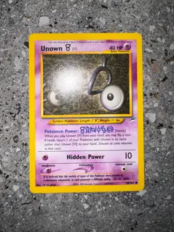 Pokemon TCG Cards Unown V 89/105 Neo Destiny EXC - Image 3