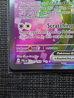 Pokemon TCG - Meowscarada ex 231/193 Ultra Rare - Paldea Evolved - NM - Image 4