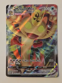 Pokemon Meowth VMAX SWSH005 Holo - Sword & Shield Promo - Image 1