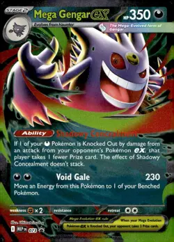 Pokemon Mega Gengar EX 073 Black Star Promo Mega Evolution Moonlit Tin Near Mint - Image 1