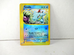 2002 Pokemon Expedition Totodile Reverse Holo #134/165 - Image 2