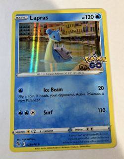 Pokemon TCG Lapras Pokemon Go 023/078 Holo Holo Rare NM - Image 1