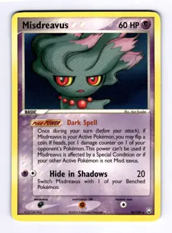 Misdreavus Team Rocket Returns #25 (2004) Rare NM Pokemon - Image 1
