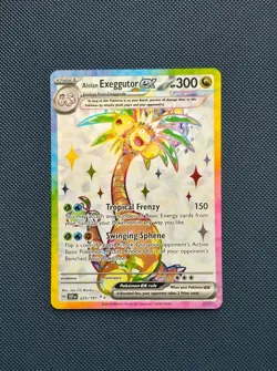 Pokemon Surging Sparks | Alolan Exeggutor EX Full Art 225/191 | NM - Image 1