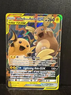 Pokemon Sm-Unified Minds Raichu & Alolan Raichu GX 54/236 - Image 1