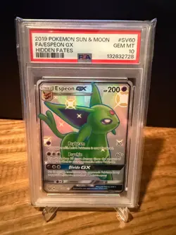 2019 POKEMON ESPEON GX SV60/SV94 HIDDEN FATES SHINY FULL ART PSA 10 - Image 3