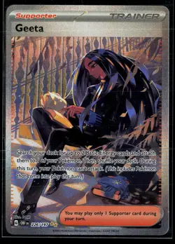Geeta 226/197 Obsidian Flames Special Illustration Rare Pokemon - Image 1