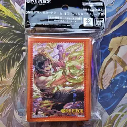 Portgas.D.Ace 70ct Sleeves ONE PIECE TCG Official Assortment 10 Sealed Orange - Image 1