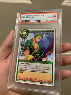 PSA 10 2013 MIRACLE BATTLE CARDDASS ONE PIECE OP16 49 RORONOA ZORO - Image 2