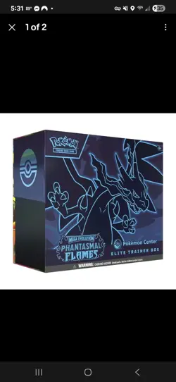 Phantasmal Flames Pokemon Center Etb - PLS READ DESCRIPTION - Image 1