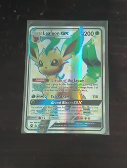 2019 Pokemon Sun & Moon Hidden Fates Leafeon GX Shiny Vault - Image 1