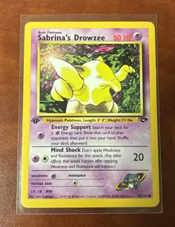 Sabrina's Drowzee Gym Challenge 95/132 Regular 1st Ed Common Pokemon TCG - Image 1