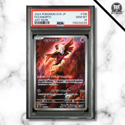 Pokemon Card Japanese - Fezandipiti AR #108 - sv6 Mask of Change - PSA 10 - Image 1