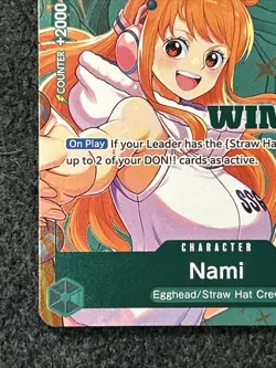 One Piece Nami P-102 Winner Stamp Promo English - Image 4