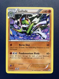 1x Gallade 81/113 Pokemon Legendary Treasures Black & White Regular Rare Card LP - Image 1