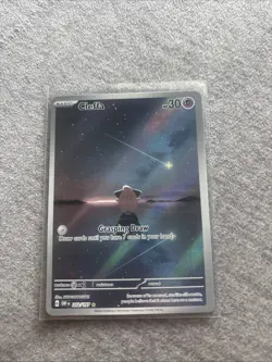 Pokemon TCG Cleffa Sv03: Obsidian Flames Holo Illustration Rare Card 202/197 - Image 1