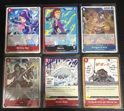 One Piece Whitebeard Pirates Theme 31 Card Lot Marco/Izo/Whitey Bay/Thatch/Ace - Image 3