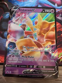 Alakazam V SWSH083 Jumbo Card Promo Full Art Holo Pokemon TCG English - Image 1