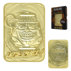 Yu-Gi-Oh! Limited Edition 24k Gold Plated Pot of Greed Metal Collectible Card - Image 1