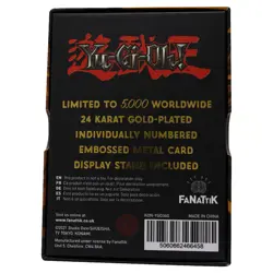Yu-Gi-Oh! Limited Edition 24k Gold Plated Pot of Greed Metal Collectible Card - Image 4