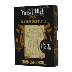 Yu-Gi-Oh! Limited Edition 24k Gold Plated Summoned Skull Metal Collectible Card - Image 2