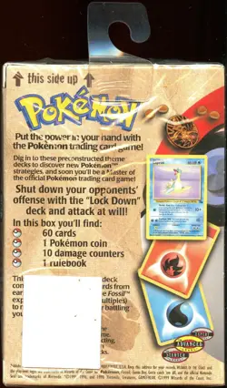 Sealed LOCKDOWN Fossil Theme Deck - Hanger (60 Pokemon Cards) - Image 2