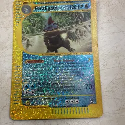 Damaged Feraligatr - (Box Topper) 002/012 Jumbo Cards Reverse Holo - Image 2