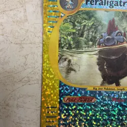Damaged Feraligatr - (Box Topper) 002/012 Jumbo Cards Reverse Holo - Image 3