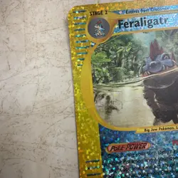 Damaged Feraligatr - (Box Topper) 002/012 Jumbo Cards Reverse Holo - Image 5
