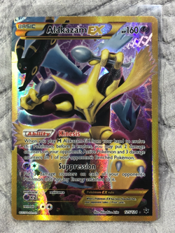 Pokemon TCG Alakazam EX Holo Full Art Ultra Rare 2016, 125/124 Card PLEASE READ - Image 1