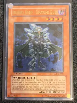 Destiny Hero - Diamond Dude - EOJ-EN003 - Ultimate Rare - 1st Edition YuGiOh VLP - Image 1