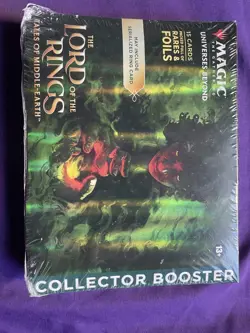 NEW Sealed MTG Universes Beyond Lord Of The Rings Collector Booster Box Omega - Image 1
