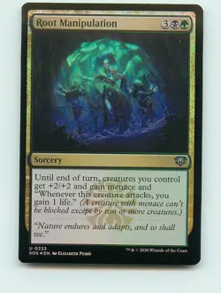 Root Manipulation (FOIL) - U222 - MTG - Secrets of Strixhaven (SOS) - Image 1