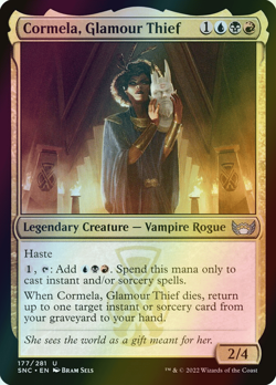 MTG Cormela, Glamour Thief Foil ** Streets of New Capenna ** English (NM) - Image 1