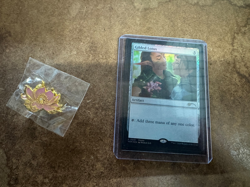 MTG Gilded Lotus - Foil pride promo 2026 + Lotus Pin NM+ - Image 1