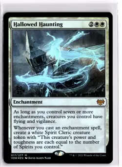 Hallowed Haunting Foil Prerelease Crimson Vow LP x1 MTG Magic: the Gathering - Image 1